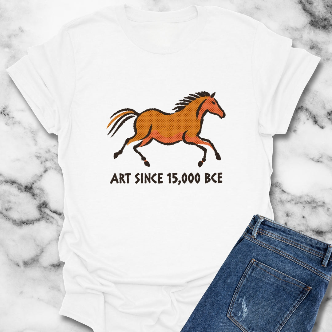 Lascaux Horse Art Since 15000 BCE T-Shirt