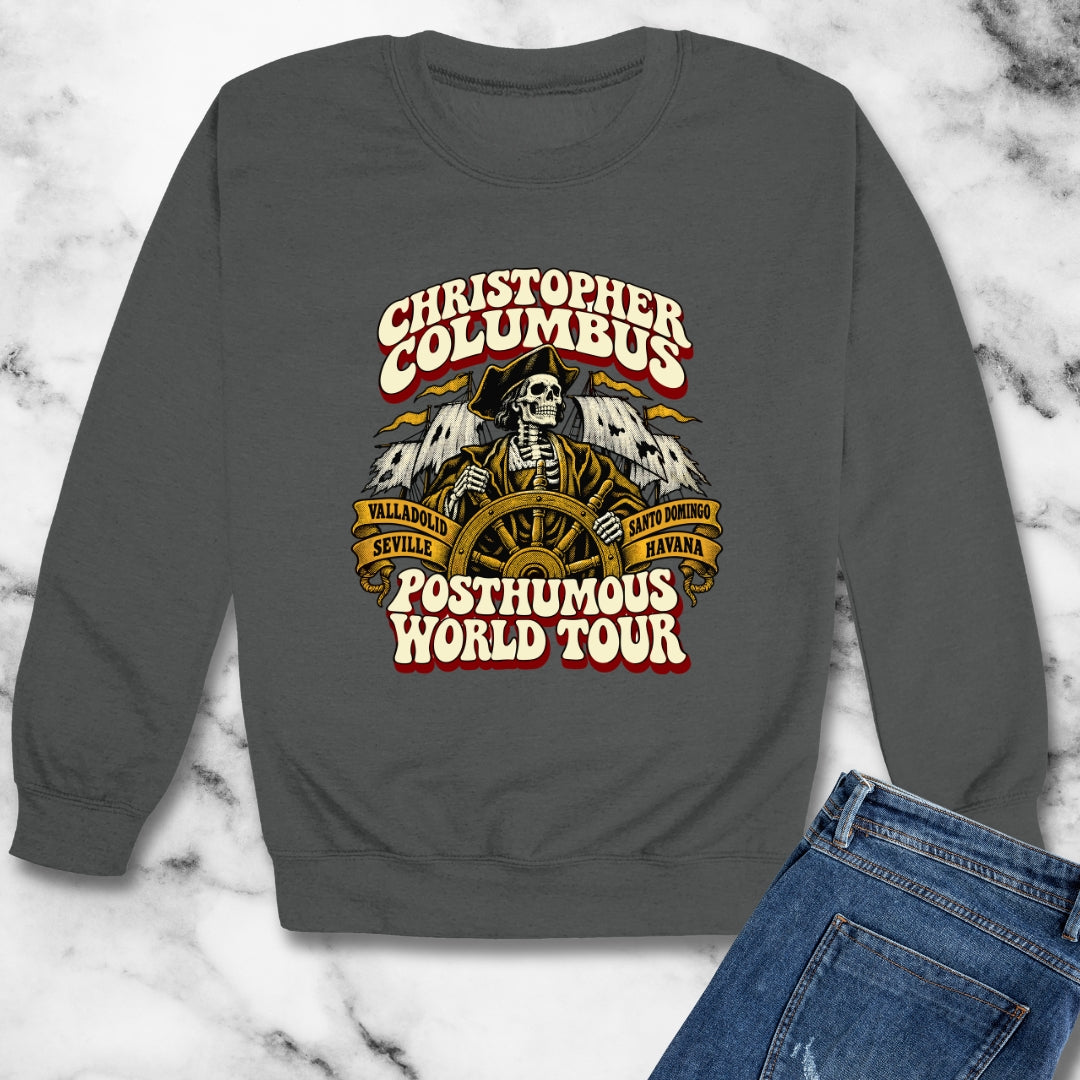 Columbus Posthumous World Tour Unisex Heavy Crewneck Sweatshirt