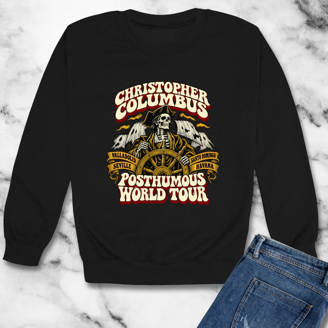 Columbus Posthumous World Tour Unisex Heavy Crewneck Sweatshirt