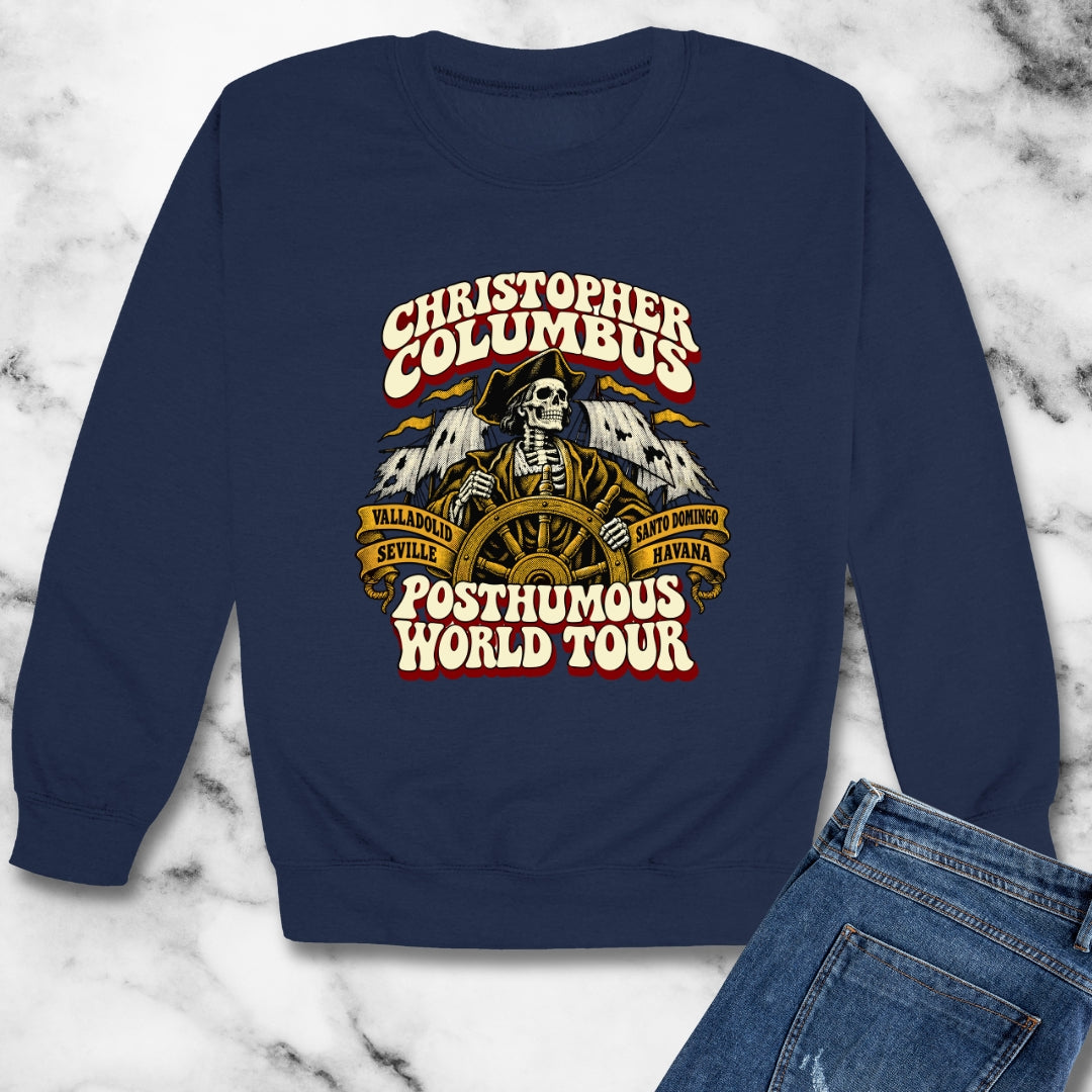 Columbus Posthumous World Tour Unisex Heavy Crewneck Sweatshirt