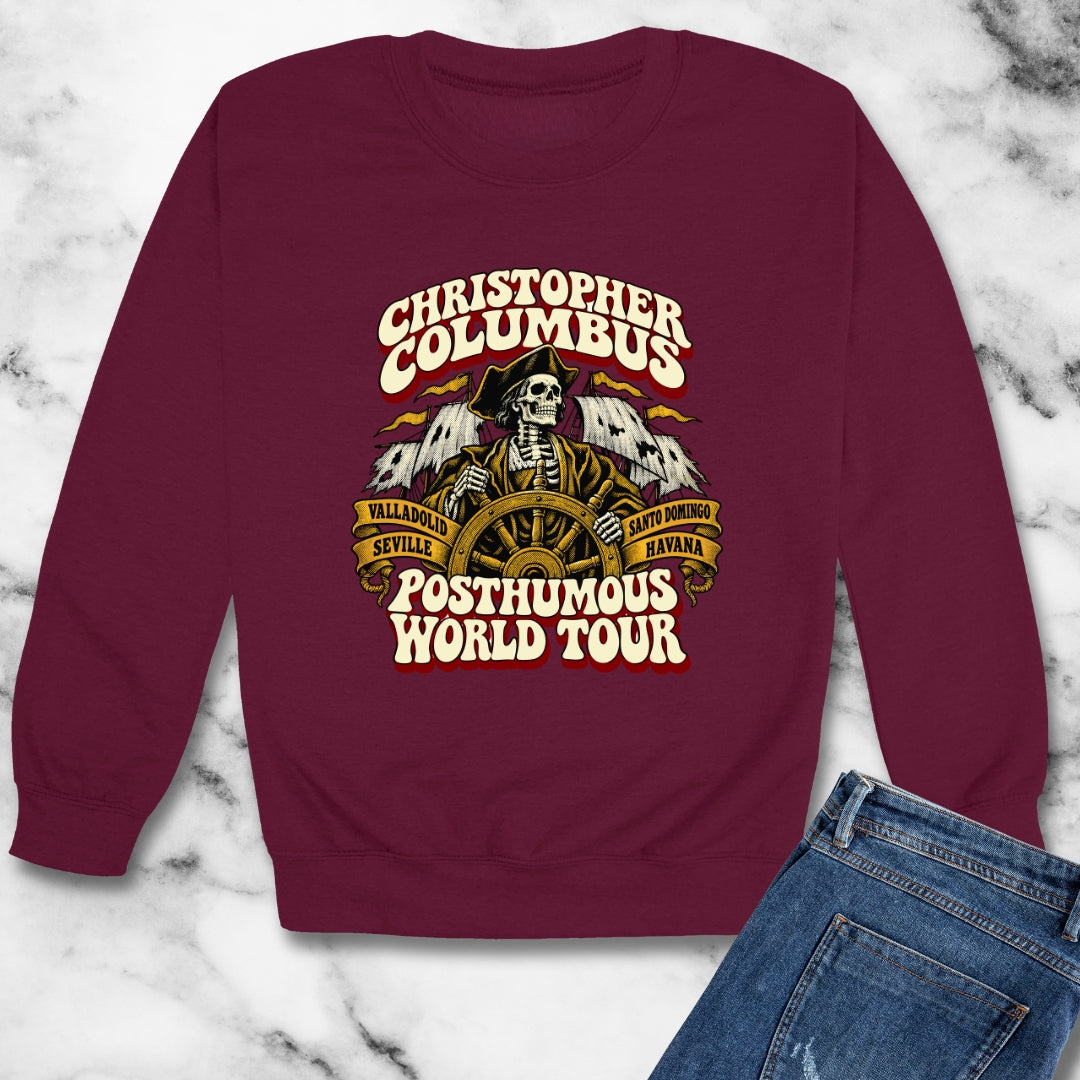 Columbus Posthumous World Tour Unisex Heavy Crewneck Sweatshirt