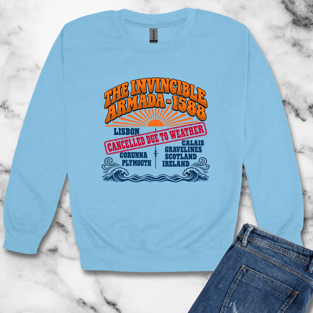 Invincible Armada Tour Dates Unisex Heavy Crewneck Sweatshirt
