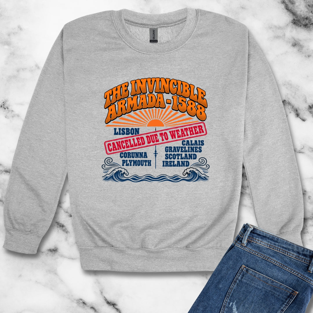 Invincible Armada Tour Dates Unisex Heavy Crewneck Sweatshirt
