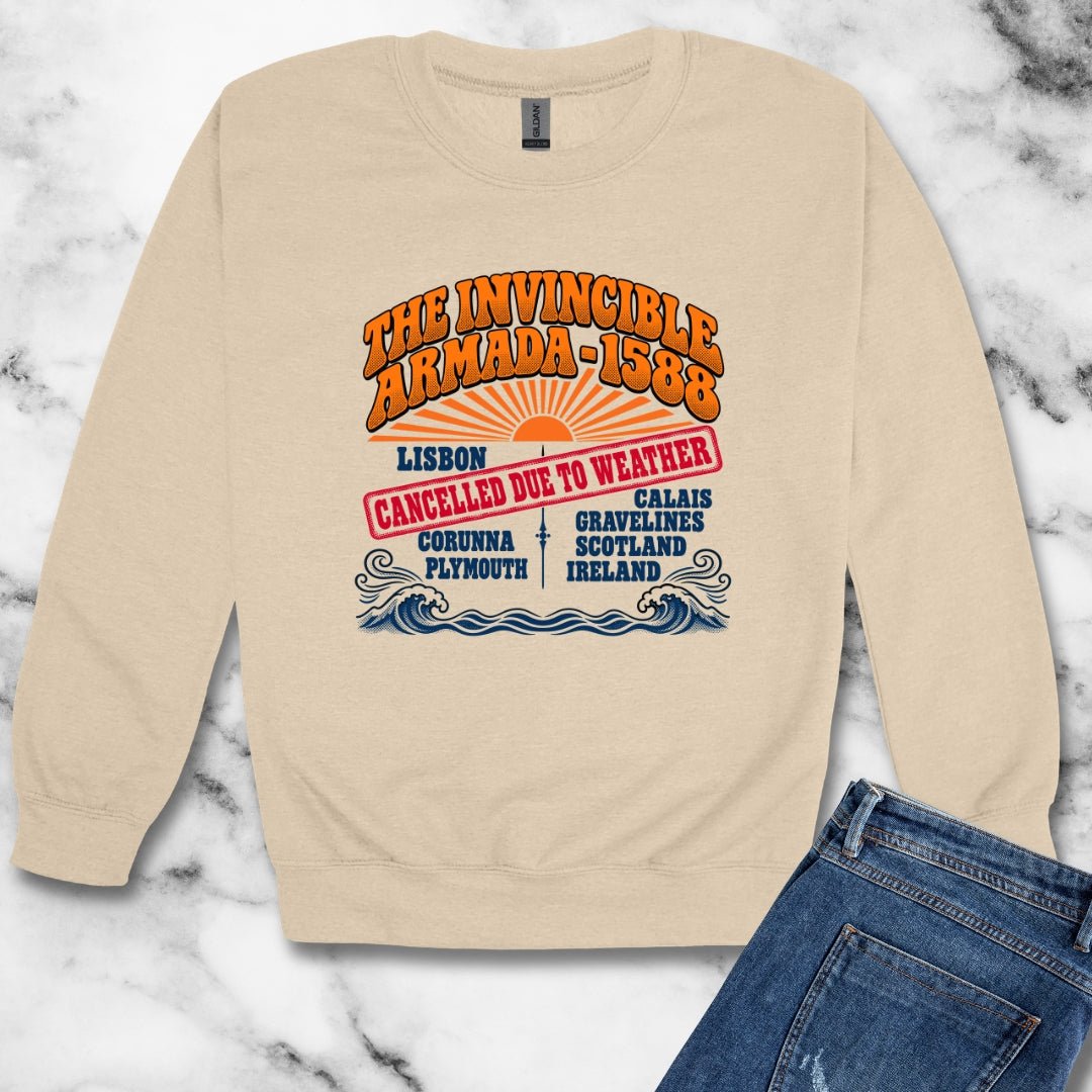 Invincible Armada Tour Dates Unisex Heavy Crewneck Sweatshirt