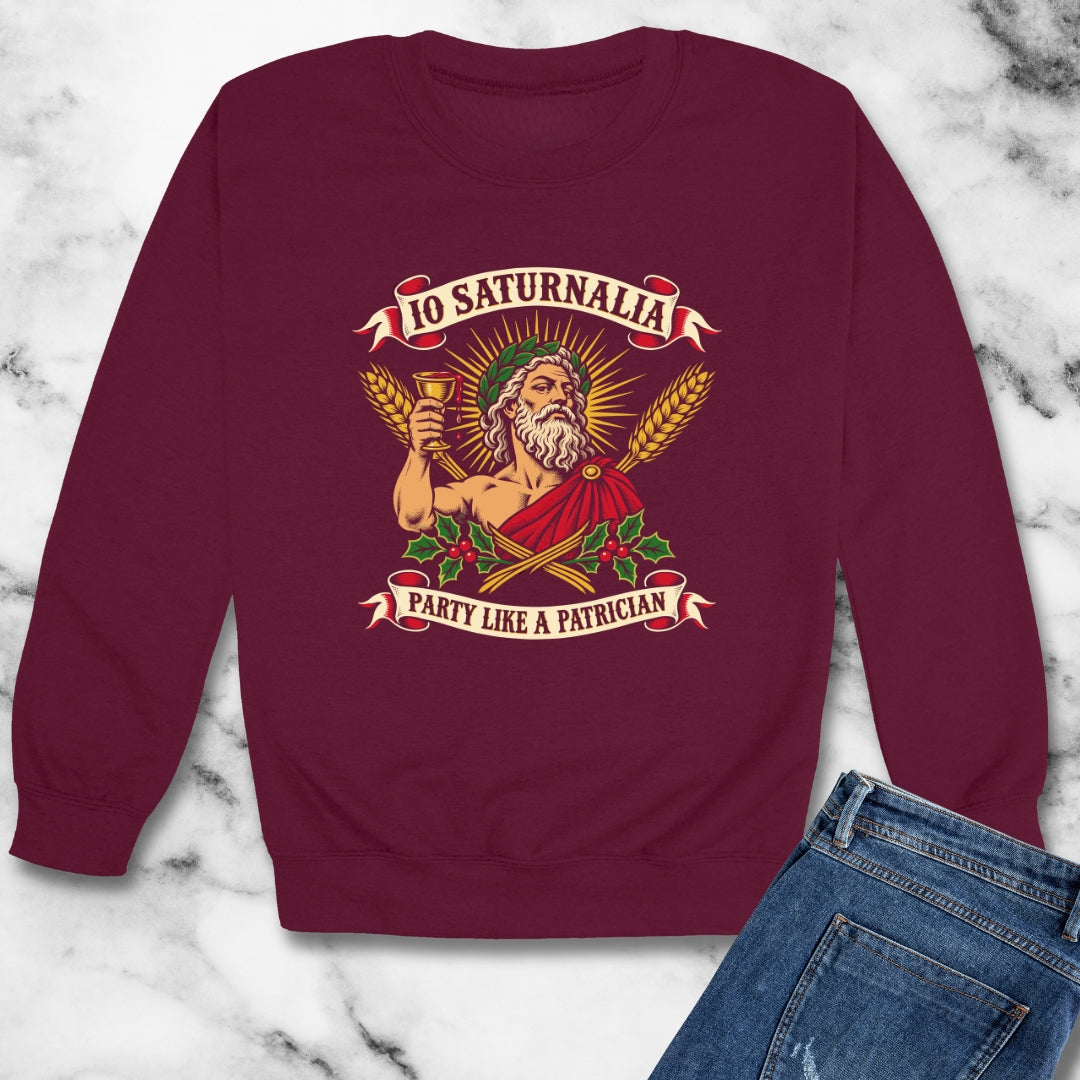 Io Saturnalia Party Like A Patrician Unisex Heavy Crewneck Sweatshirt