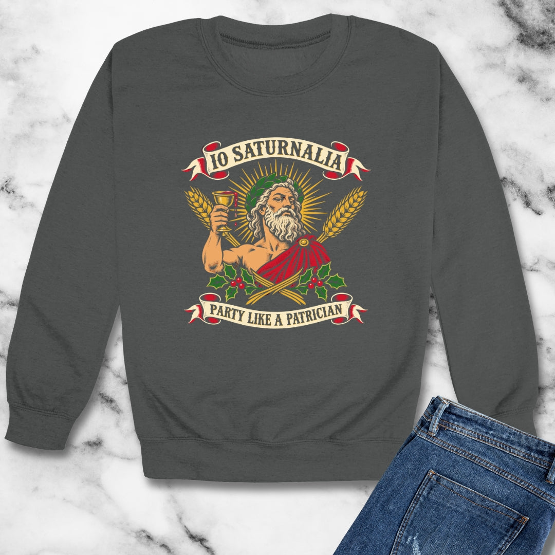 Io Saturnalia Party Like A Patrician Unisex Heavy Crewneck Sweatshirt