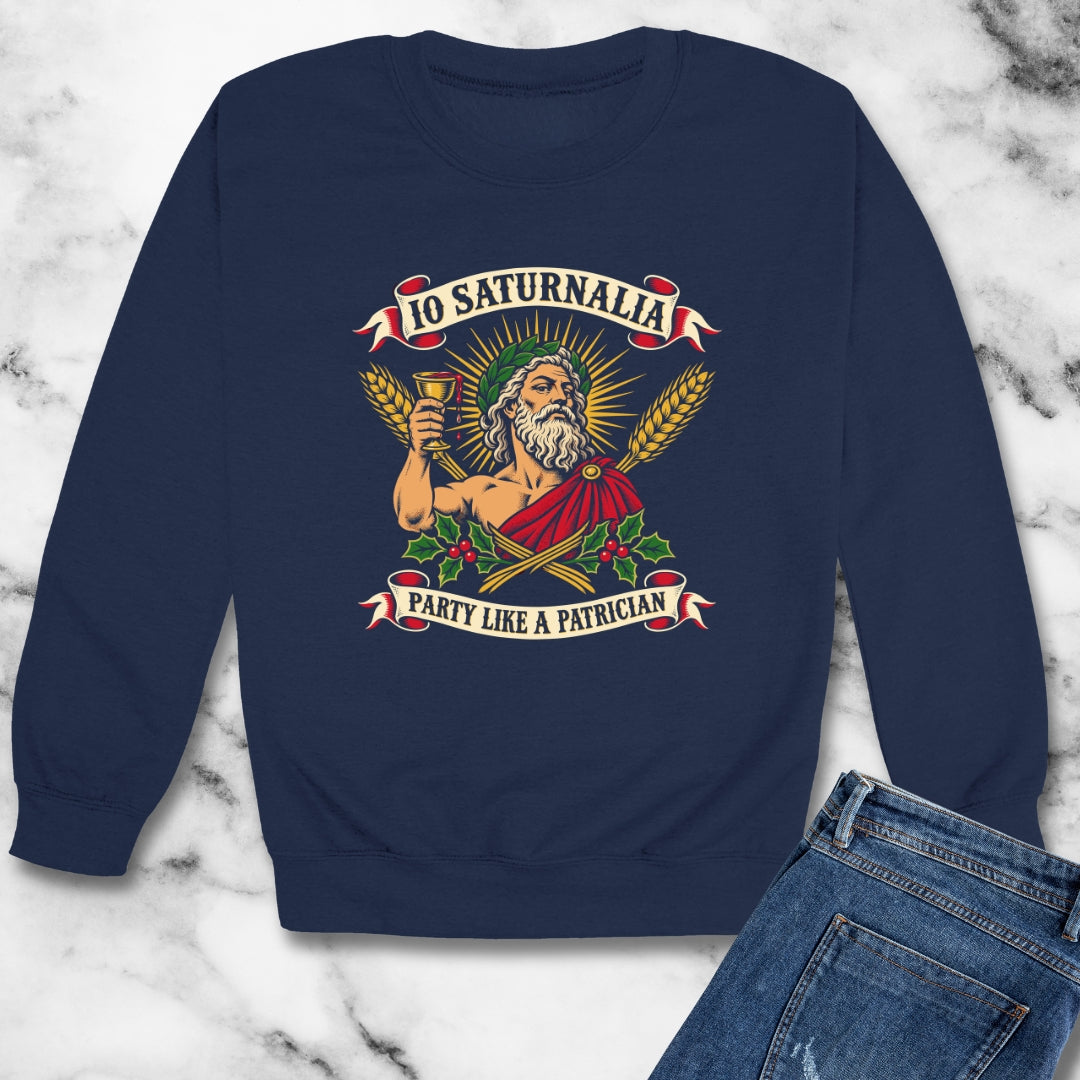 Io Saturnalia Party Like A Patrician Unisex Heavy Crewneck Sweatshirt