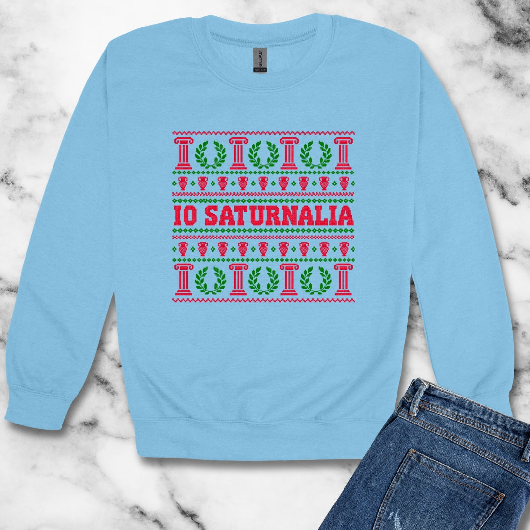Io Saturnalia Ugly Sweater Unisex Heavy Crewneck Sweatshirt