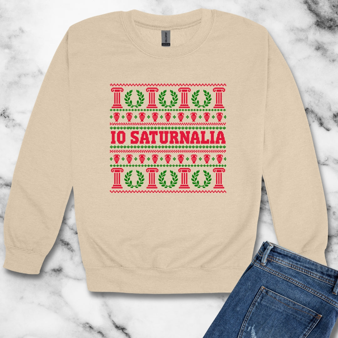Io Saturnalia Ugly Sweater Unisex Heavy Crewneck Sweatshirt