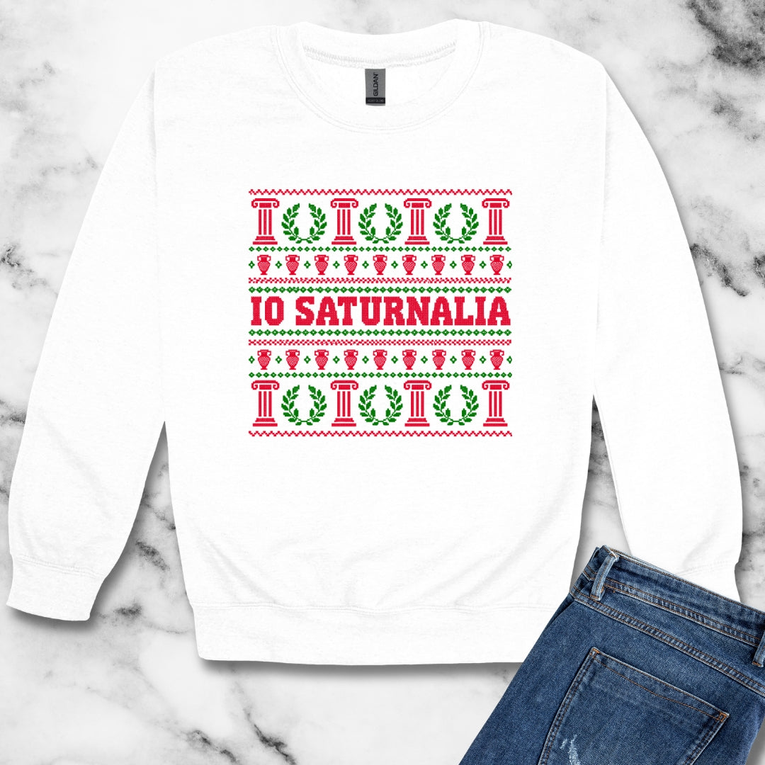 Io Saturnalia Ugly Sweater Unisex Heavy Crewneck Sweatshirt