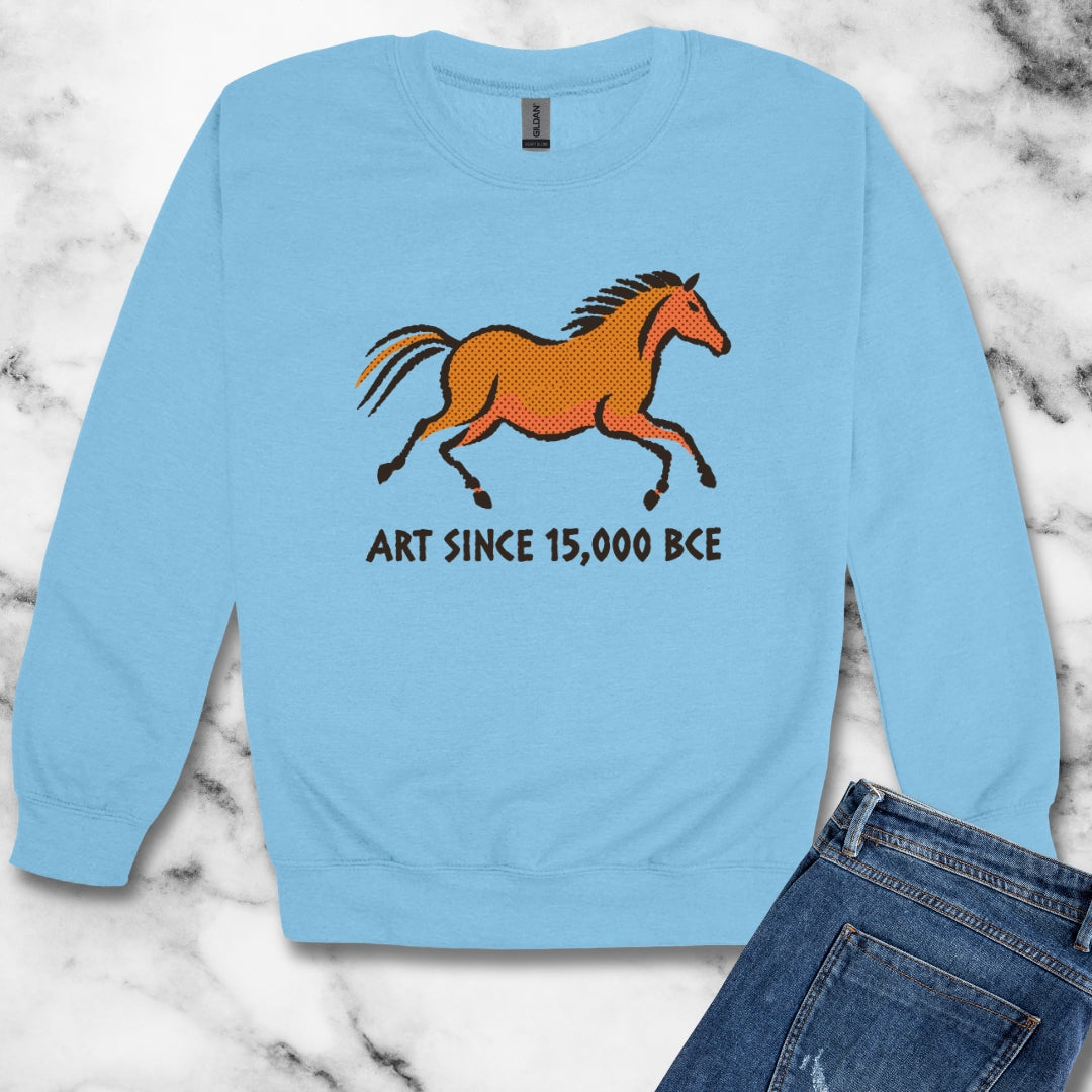 Lascaux Horse Art Since 15000 BCE Unisex Heavy Crewneck Sweatshirt