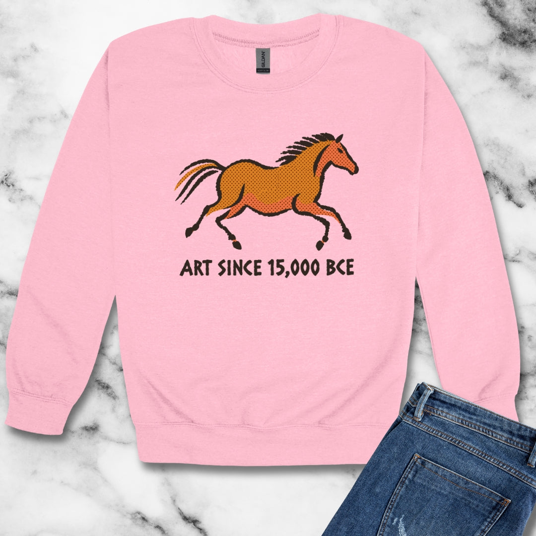 Lascaux Horse Art Since 15000 BCE Unisex Heavy Crewneck Sweatshirt