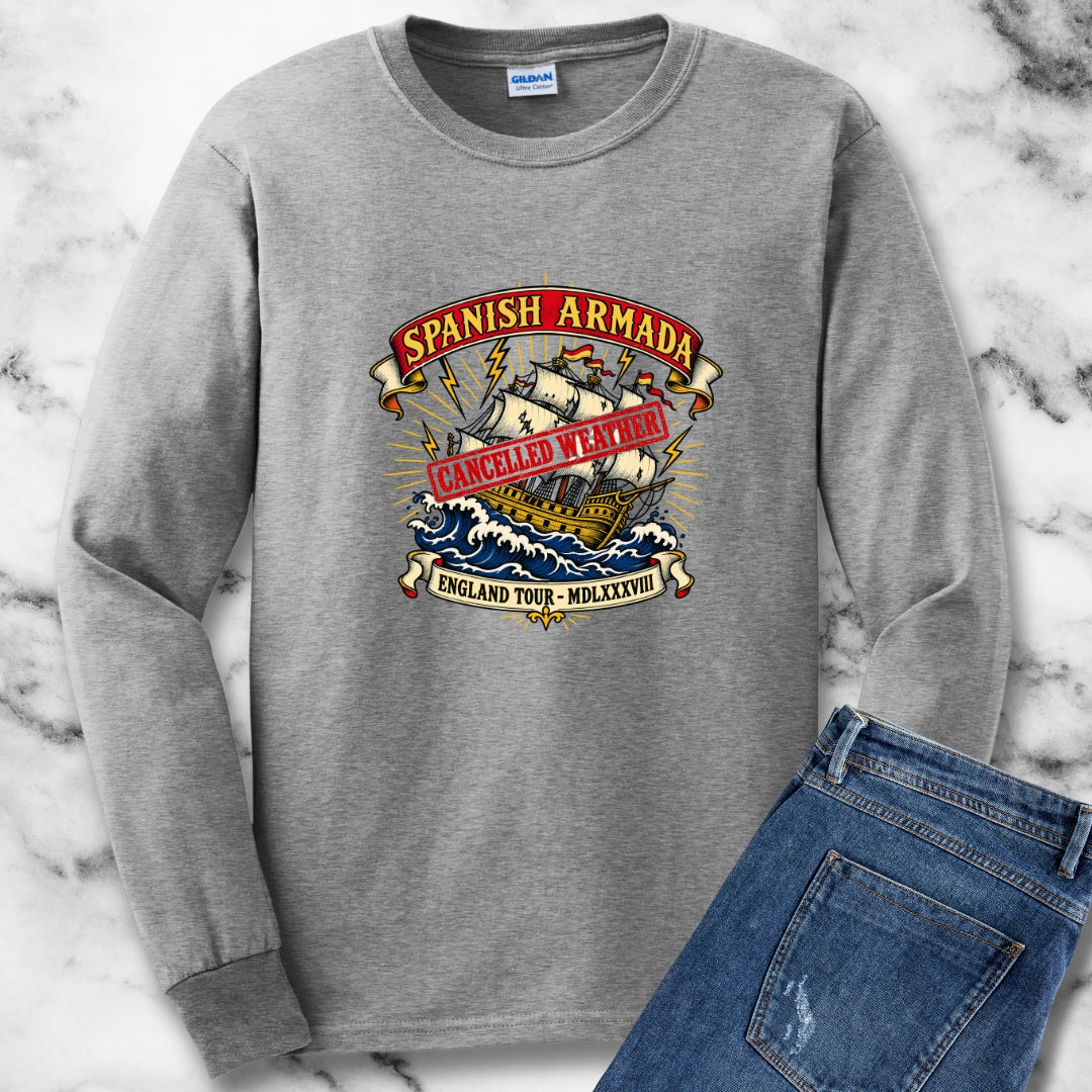 Spanish Armada Cancelled Unisex Long Sleeve Tee