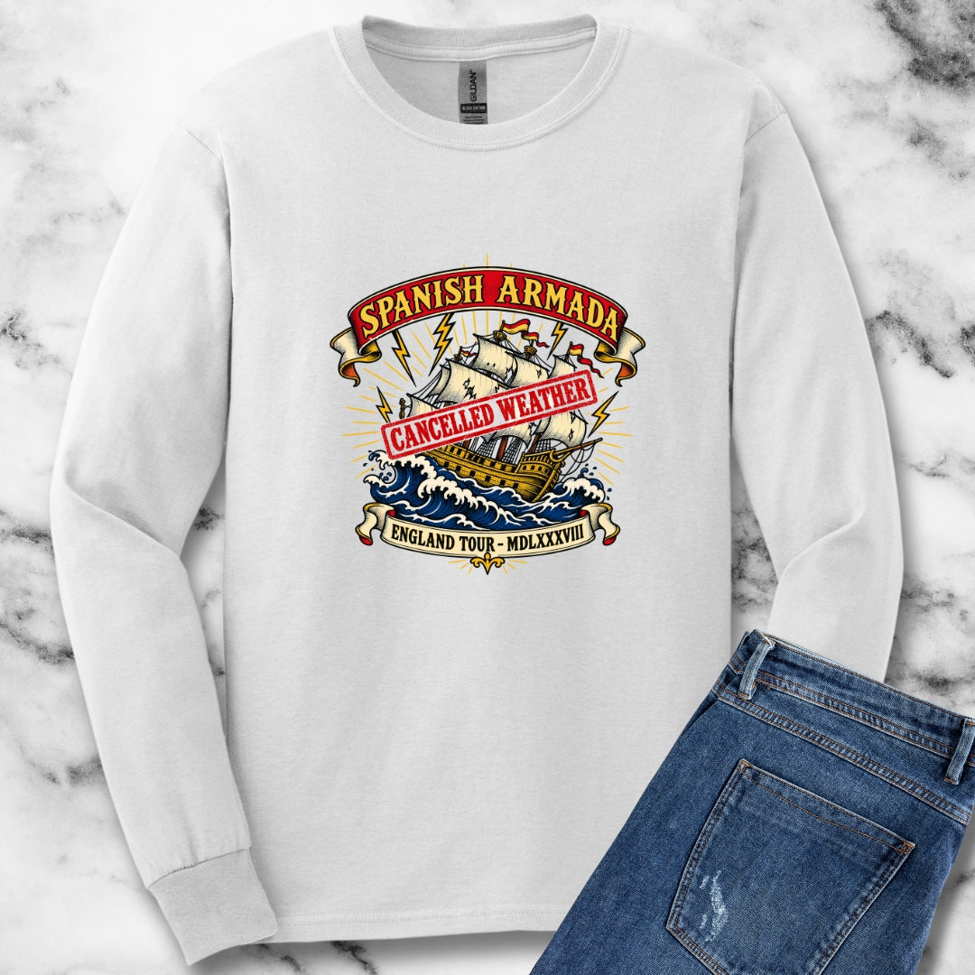 Spanish Armada Cancelled Unisex Long Sleeve Tee