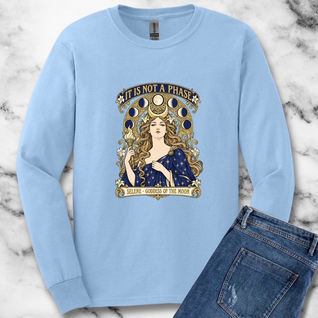 It's Not A Phase Selene Mucha Unisex Long Sleeve Tee