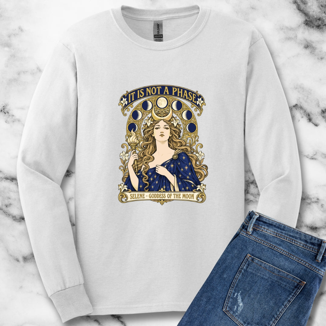 It's Not A Phase Selene Mucha Unisex Long Sleeve Tee