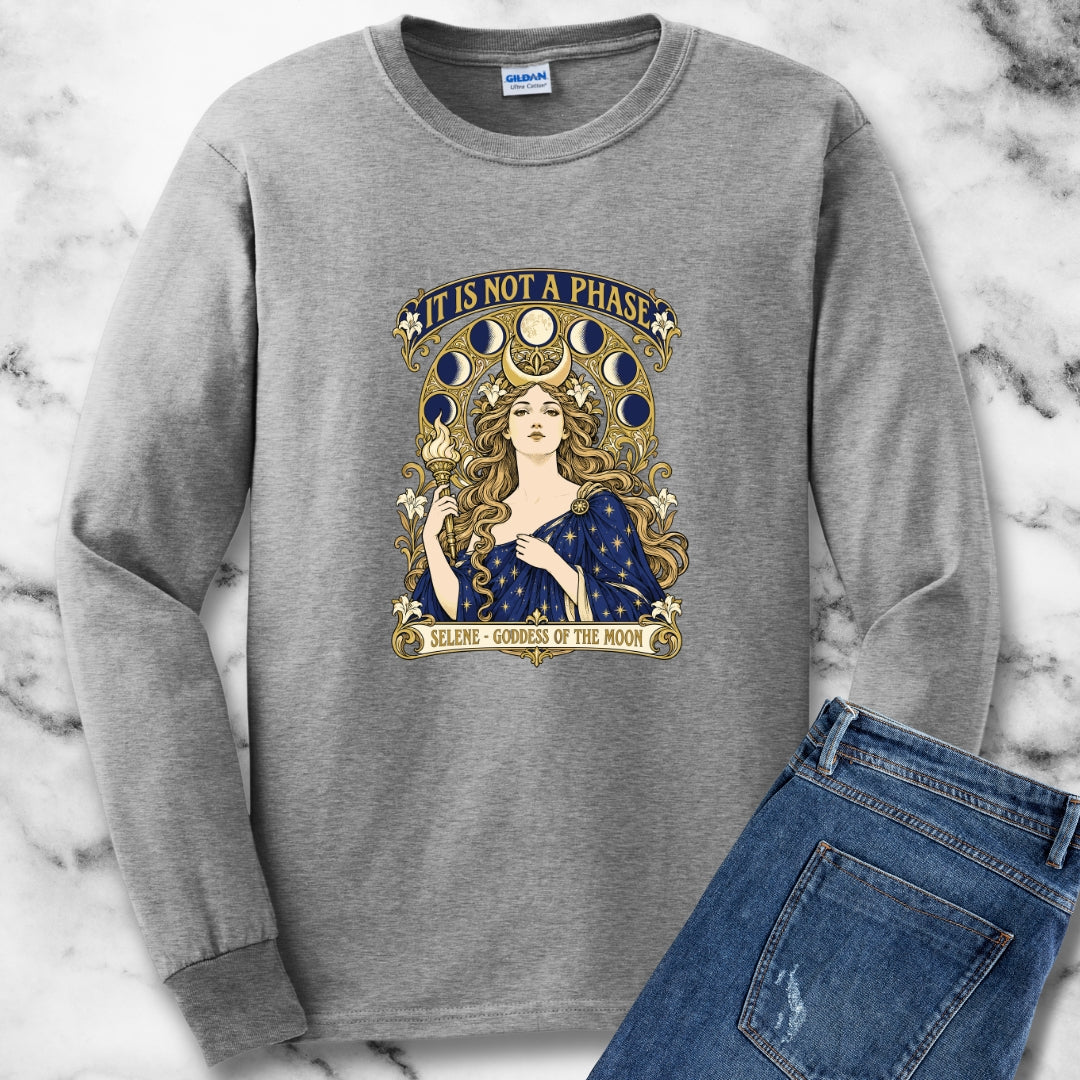 It's Not A Phase Selene Mucha Unisex Long Sleeve Tee