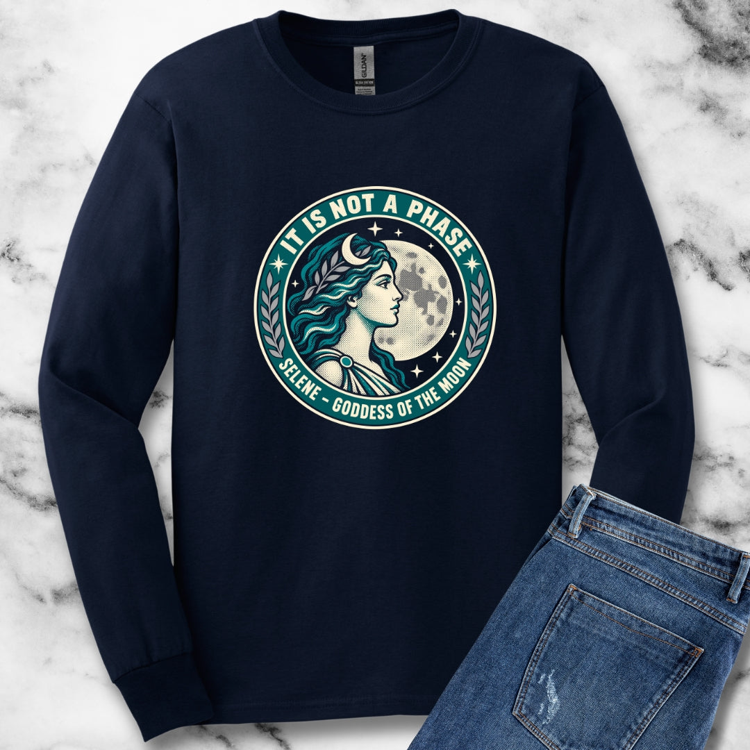 Selene Goddess of the Moon Unisex Long Sleeve Tee