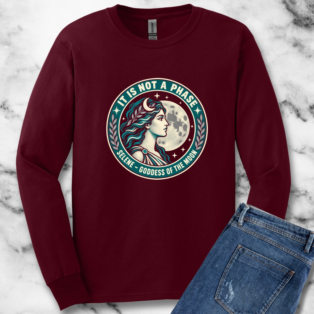 Selene Goddess of the Moon Unisex Long Sleeve Tee