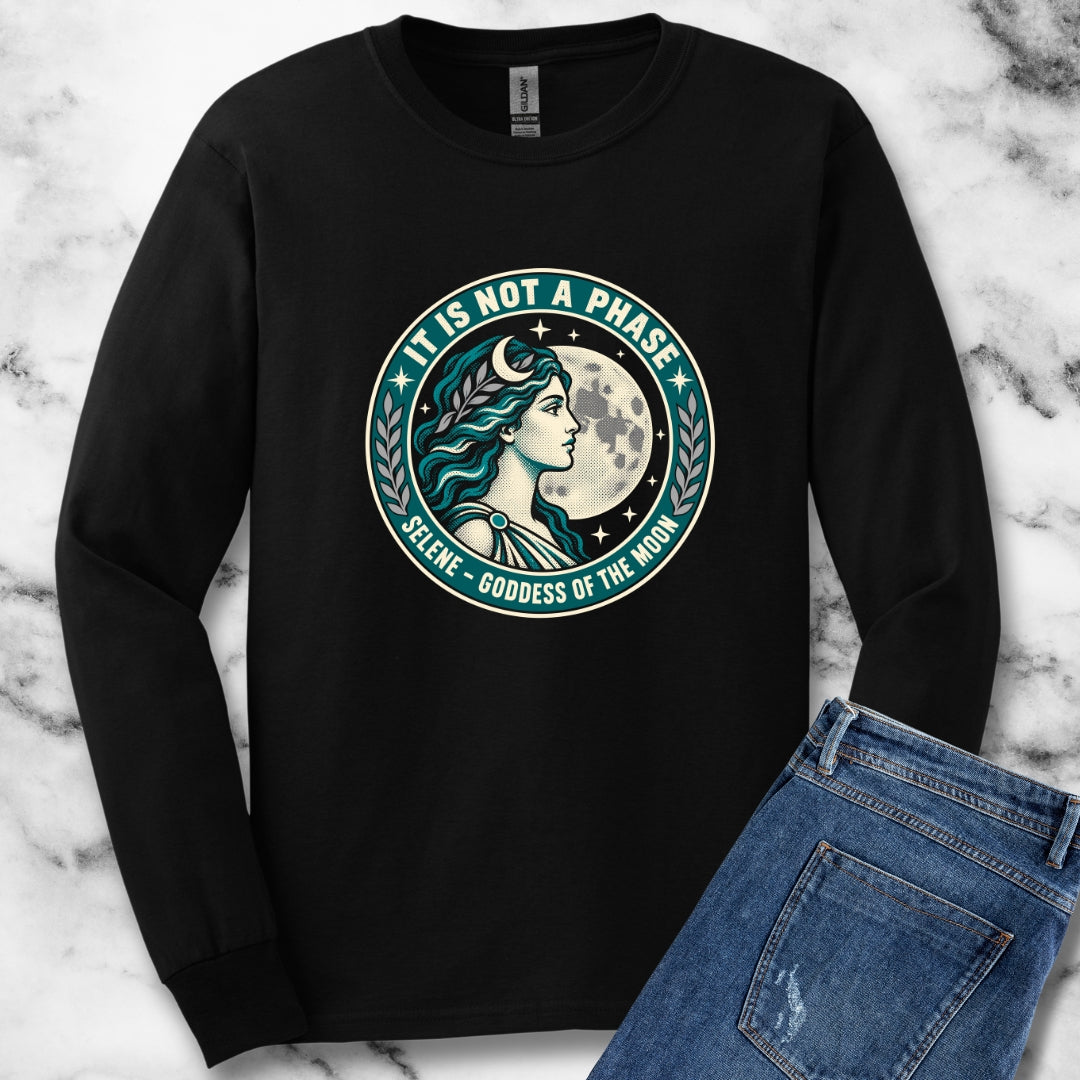 Selene Goddess of the Moon Unisex Long Sleeve Tee