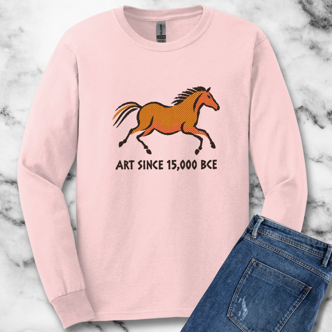 Lascaux Horse Art Since 15000 BCE Unisex Long Sleeve Tee