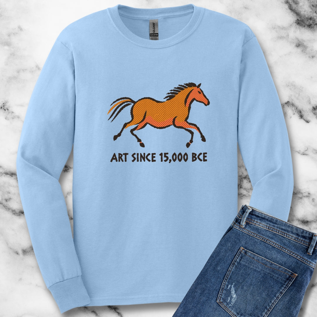 Lascaux Horse Art Since 15000 BCE Unisex Long Sleeve Tee