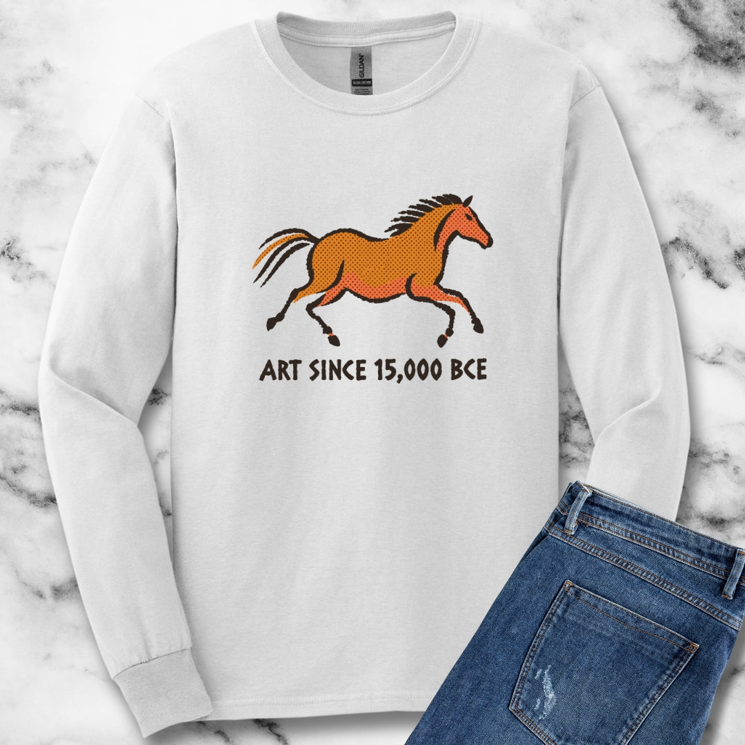 Lascaux Horse Art Since 15000 BCE Unisex Long Sleeve Tee