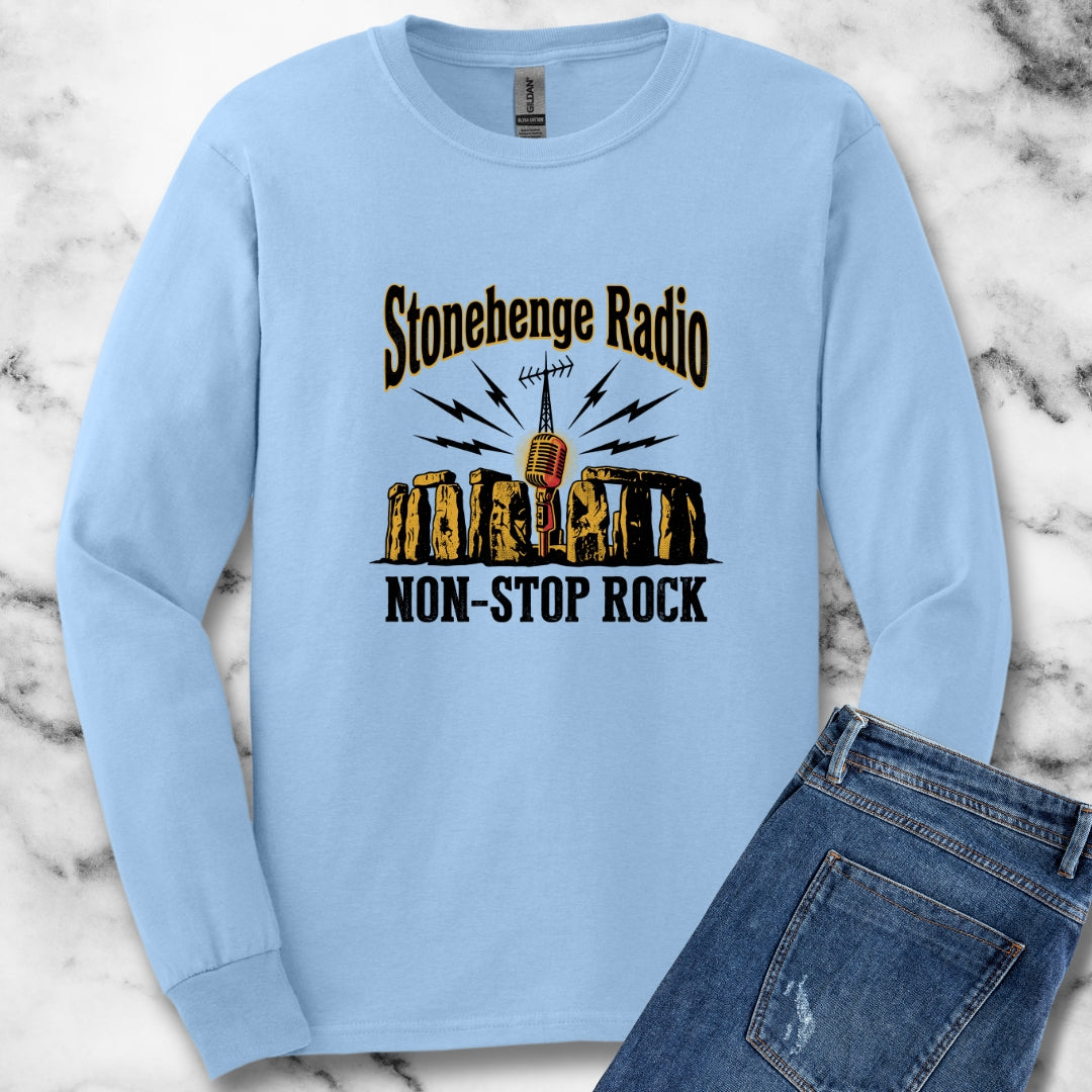 Stonehenge Radio Non-Stop Rock Unisex Long Sleeve Tee