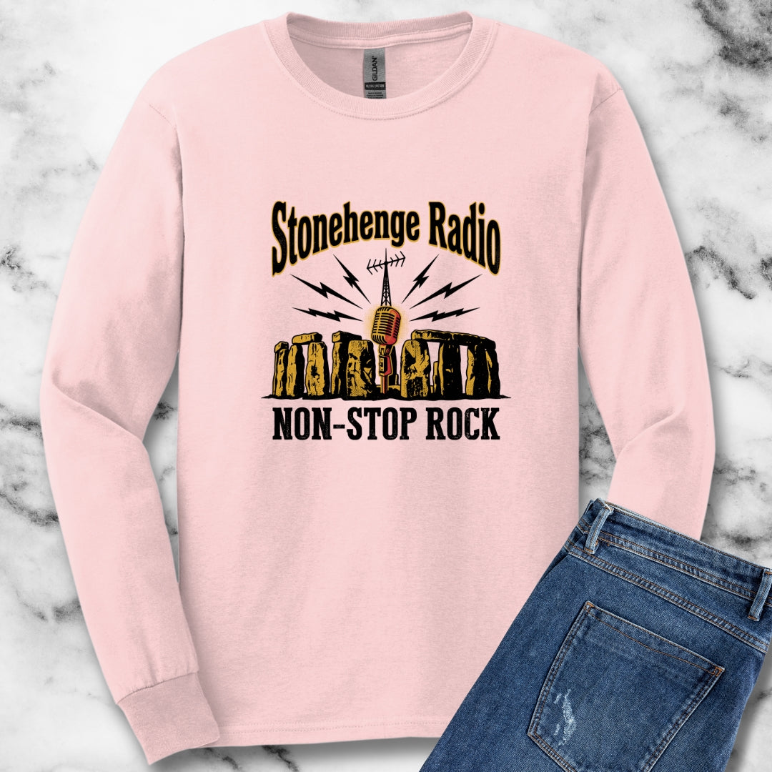 Stonehenge Radio Non-Stop Rock Unisex Long Sleeve Tee