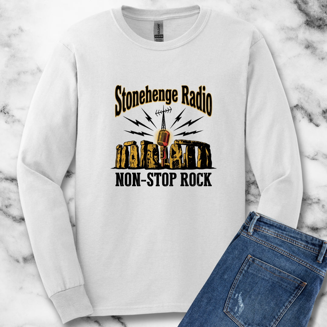Stonehenge Radio Non-Stop Rock Unisex Long Sleeve Tee