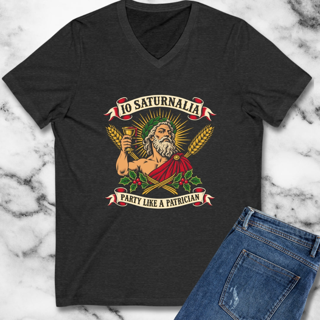 Io Saturnalia Party Like A Patrician V-Neck