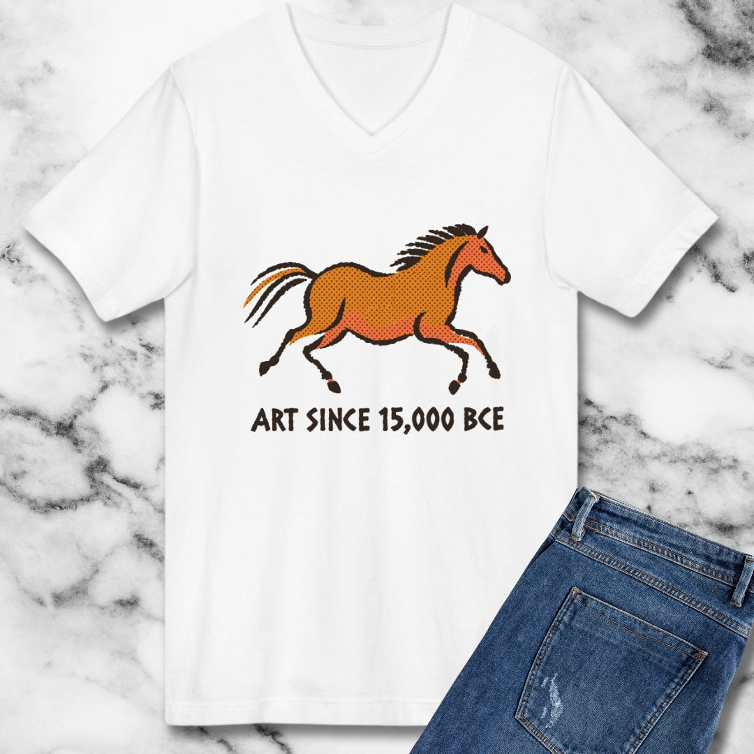 Lascaux Horse Art Since 15000 BCE V-neck