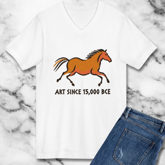 Lascaux Horse Art Since 15000 BCE V-neck