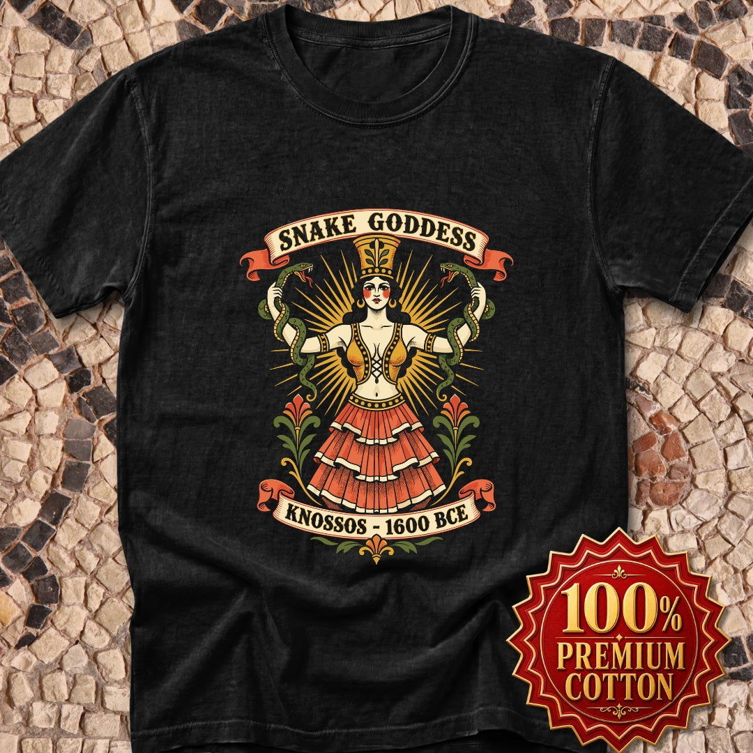 Snake Goddess Knossos Premium Tee