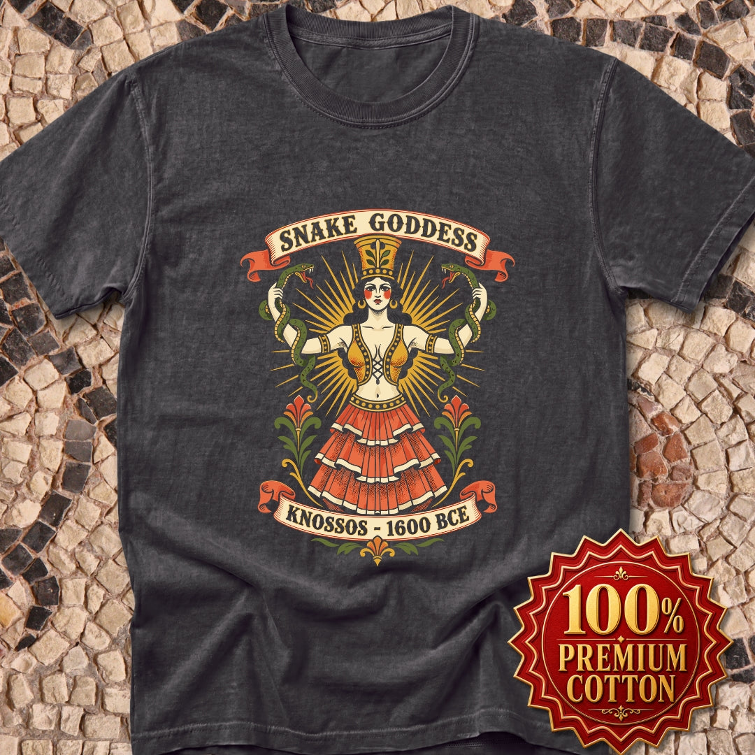 Snake Goddess Knossos Premium Tee