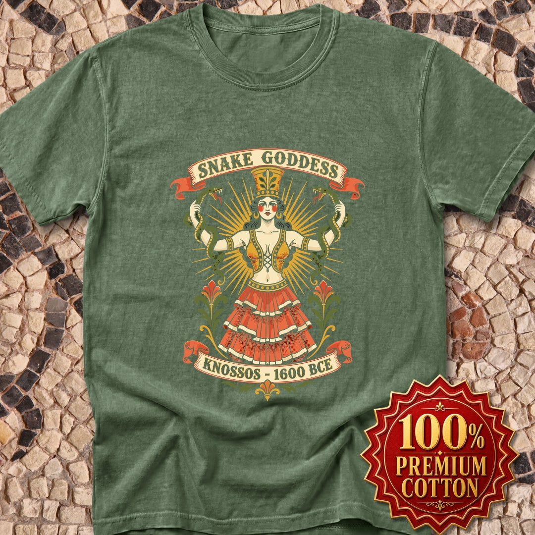 Snake Goddess Knossos Premium Tee
