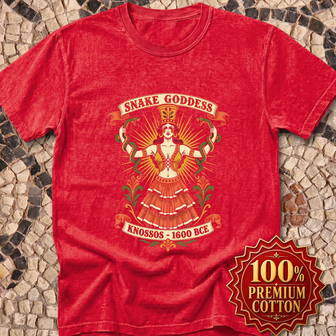 Snake Goddess Knossos Premium Tee