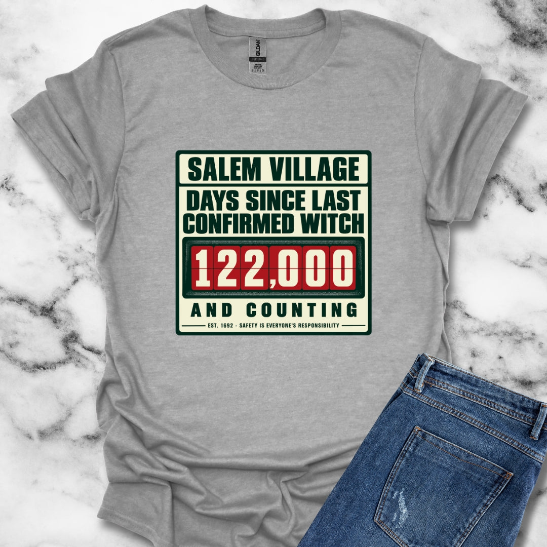 Salem Village Days Since Last Witch T-Shirt