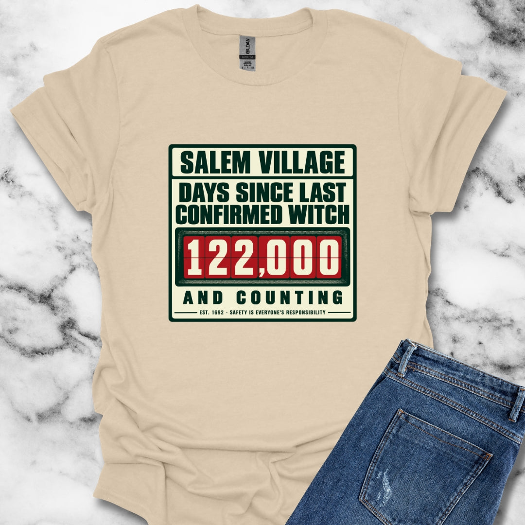 Salem Village Days Since Last Witch T-Shirt