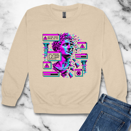 Western Roman Empire Vaporwave Unisex Heavy Crewneck Sweatshirt