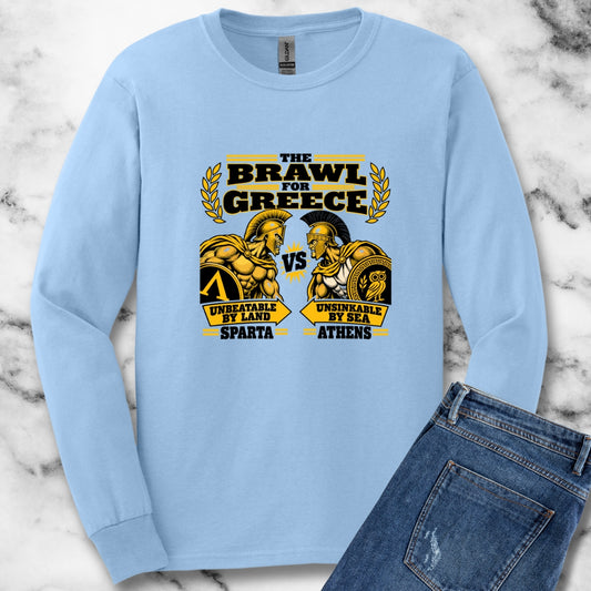 Brawl For Greece Unisex Long Sleeve Tee