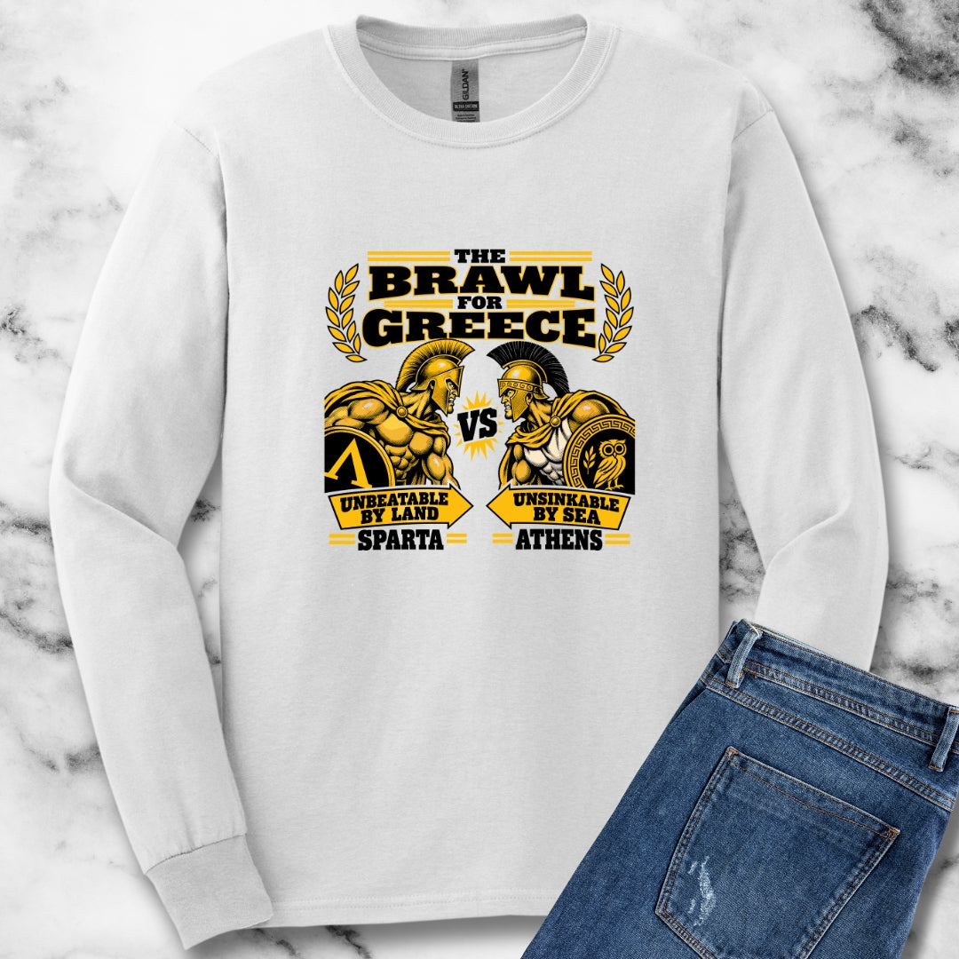Brawl For Greece Unisex Long Sleeve Tee