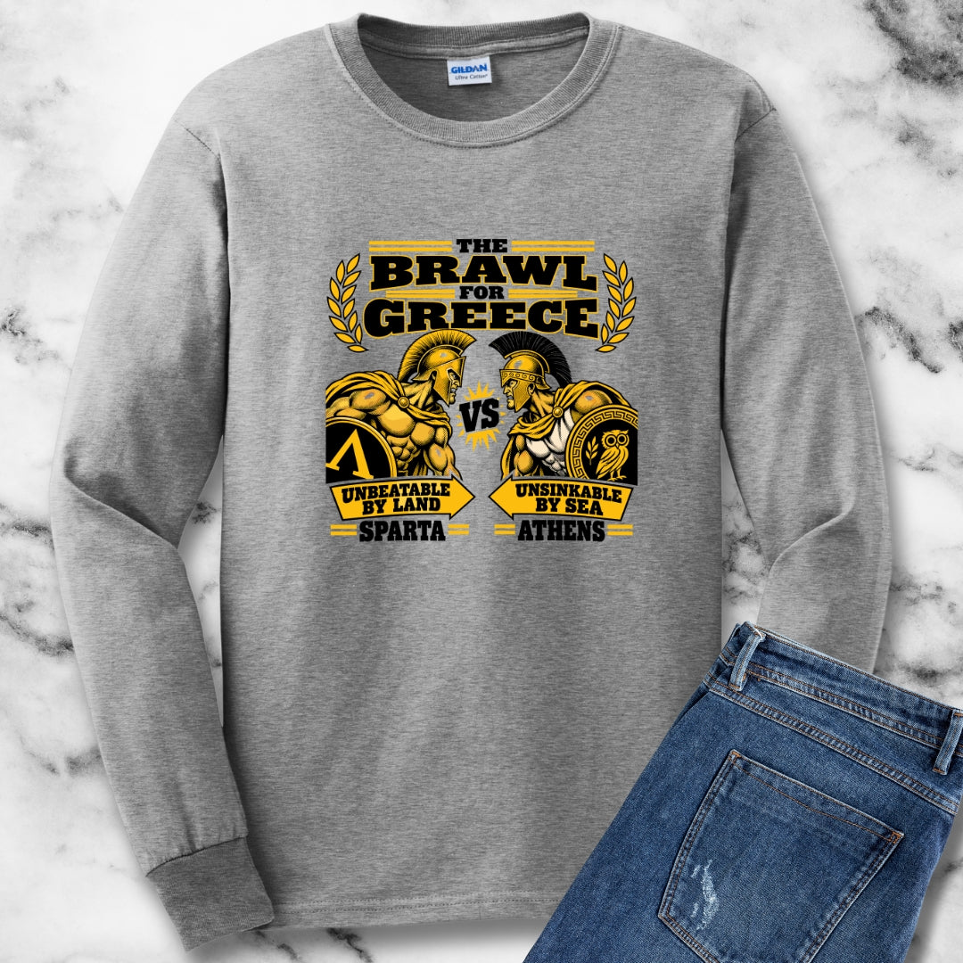 Brawl For Greece Unisex Long Sleeve Tee