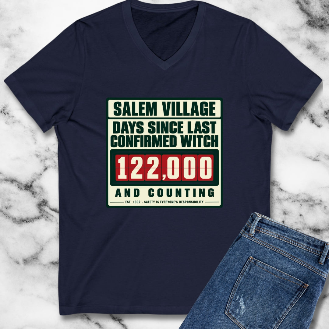 Salem Village Days Since Last Witch V-Neck