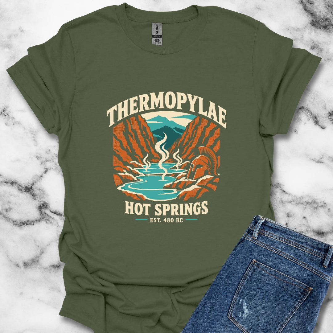 Thermopylae Hot Springs Badge T-Shirt