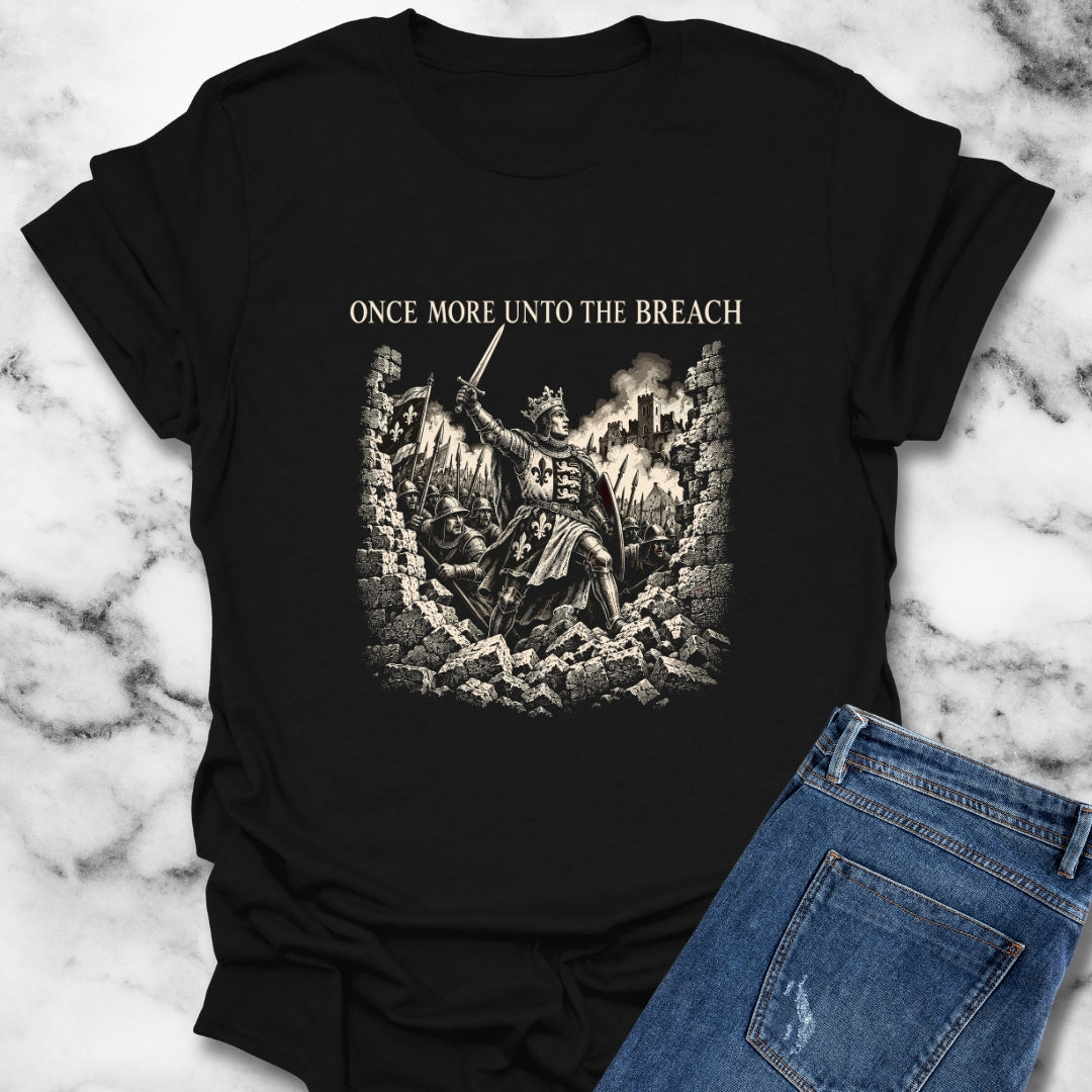 Henry V Unto The Breach Engraving T-Shirt