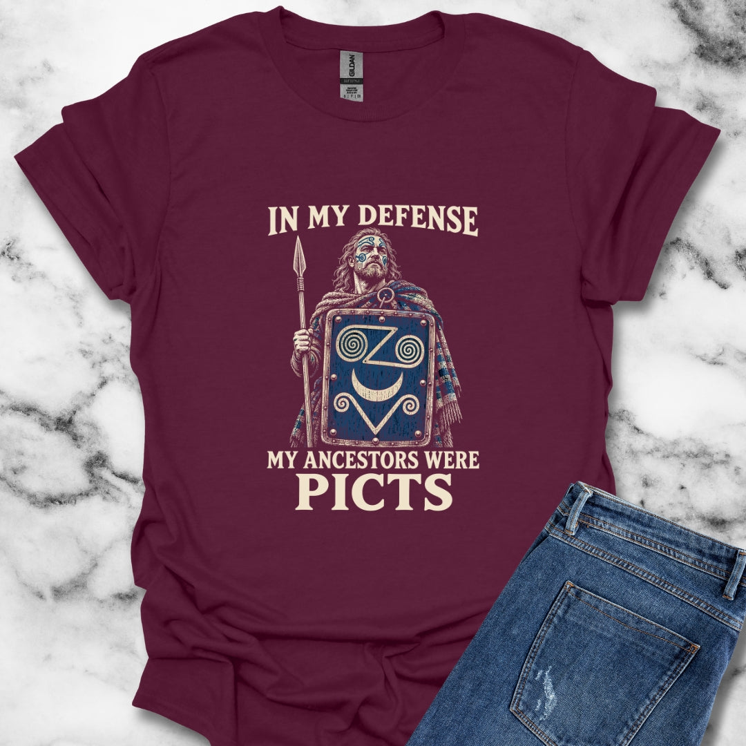 In My Defense Ancestors Were Picts T-Shirt