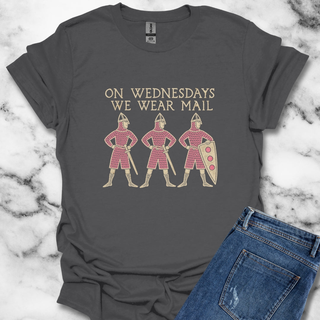 On Wednesdays We Wear Mail Tapestry T-Shirt