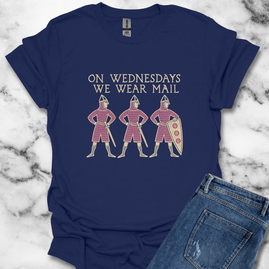 On Wednesdays We Wear Mail Tapestry T-Shirt
