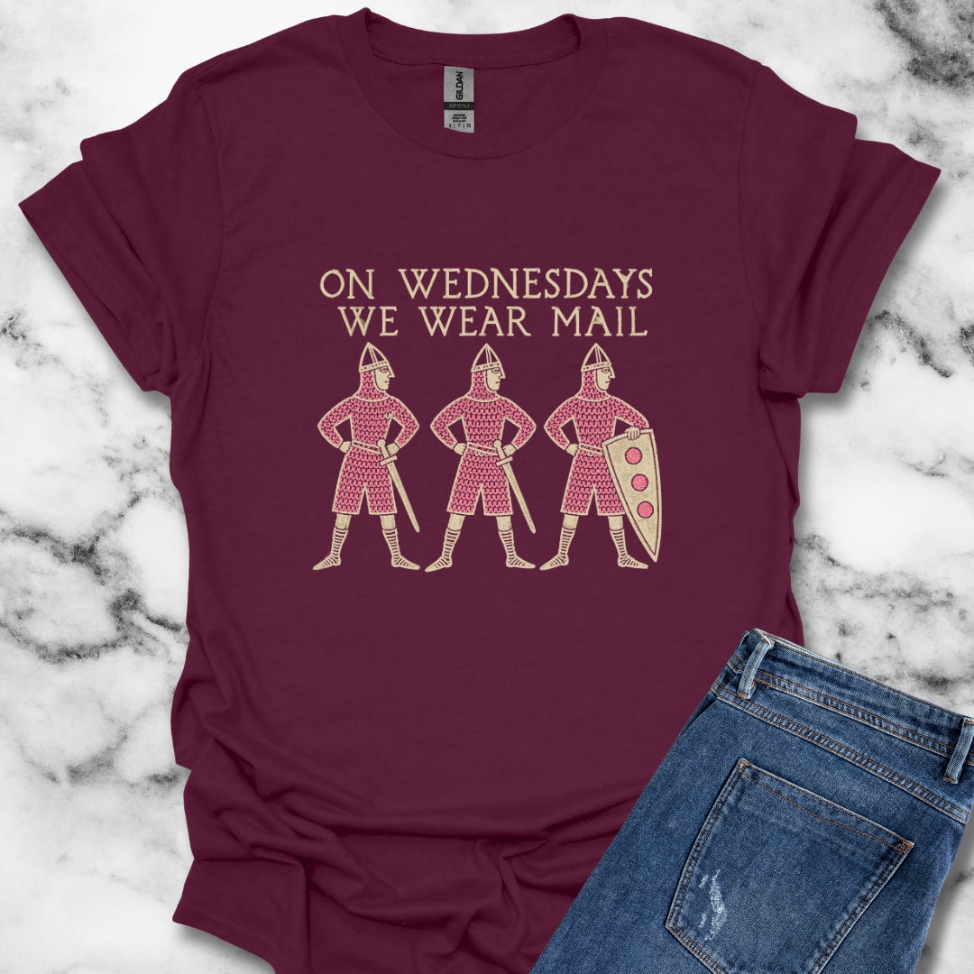 On Wednesdays We Wear Mail Tapestry T-Shirt